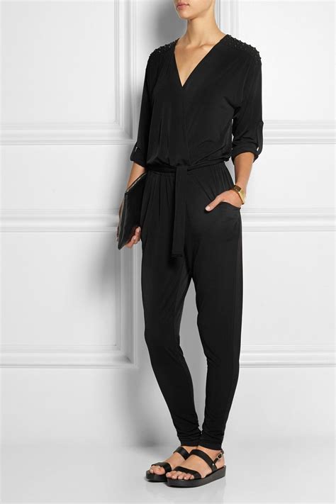 black michael michael kors romper|Michael Kors jumpsuit size.